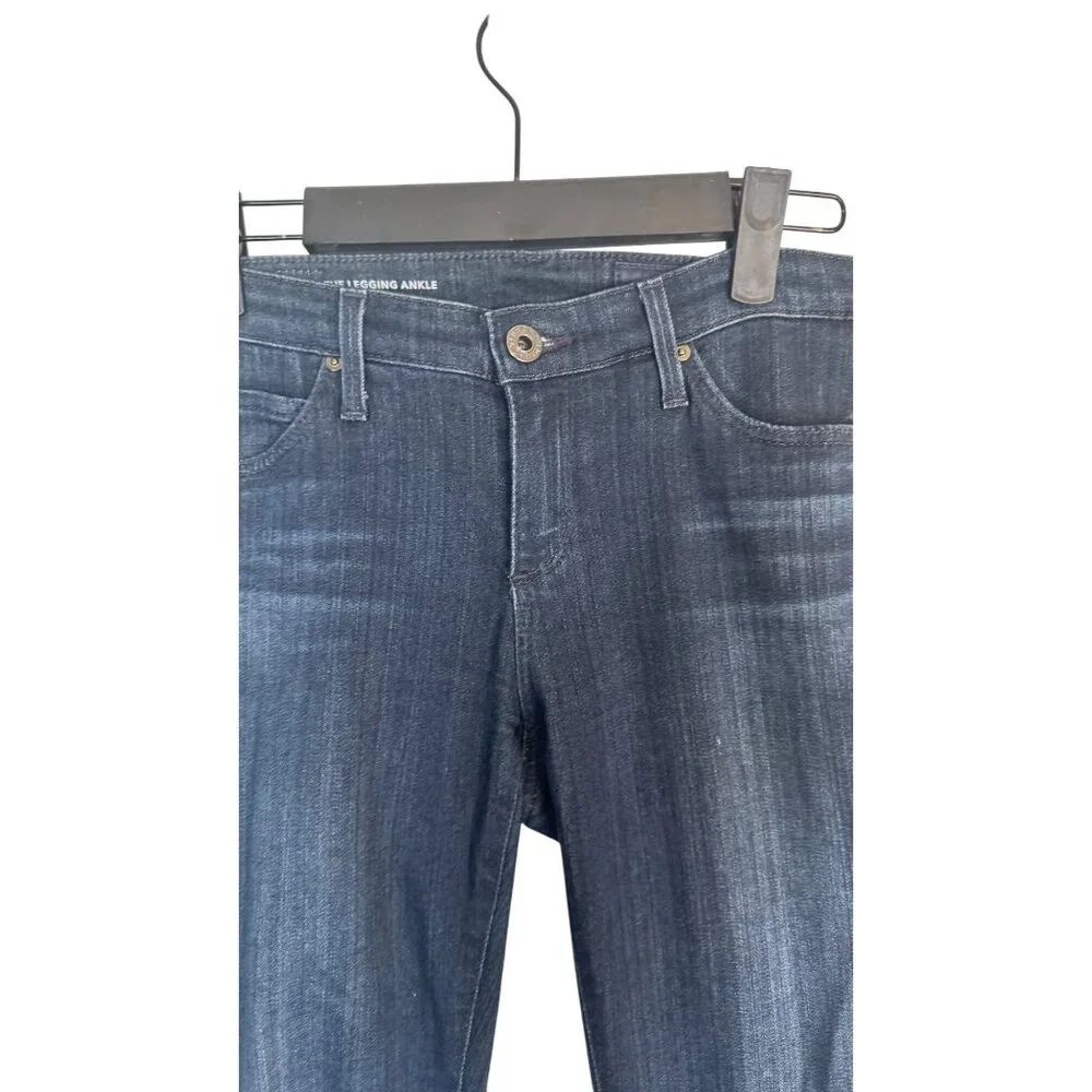 AG Adriano Goldschmied Size 25 Dark Wash Legging Ankle Jeans Cotton Blend